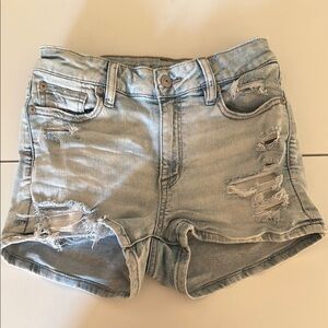 American Eagle Light Blue Denim Shorts